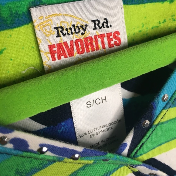 Ruby Rd. Favorites | Women’s Colorful Multi-Print Shirt Top - Picture 3 of 14